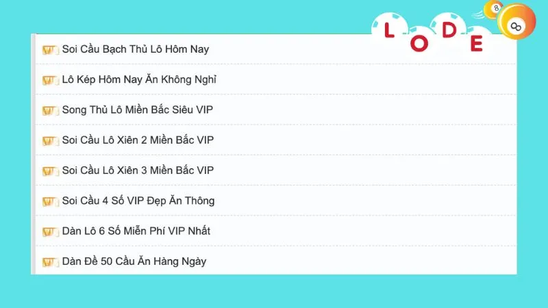 Hệ thống 247 cung cấp đa dạng kiểu soi cầu